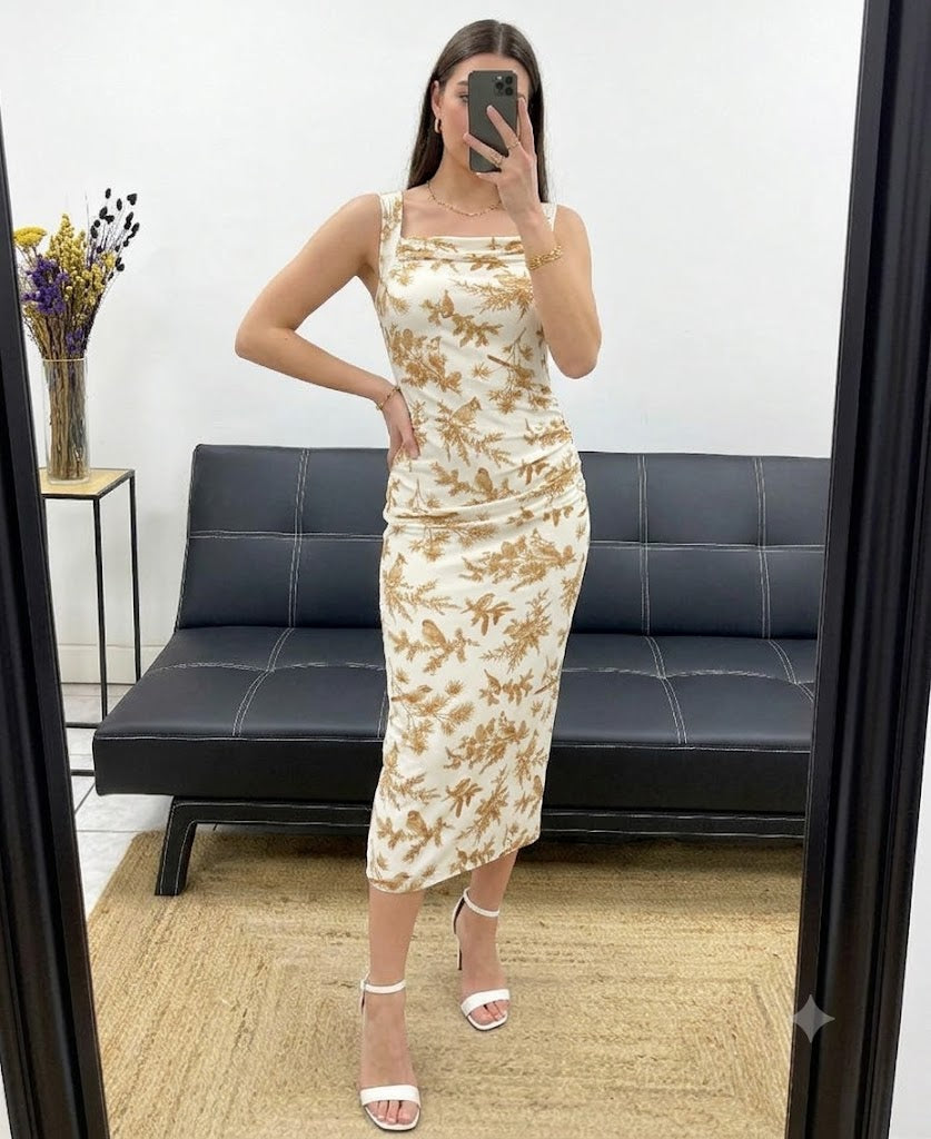 Robe imprimé oiseaux