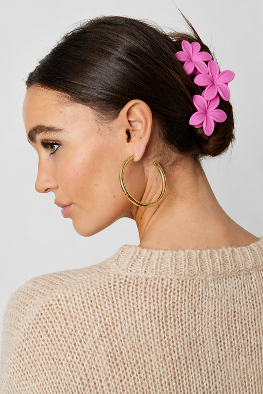 Pince à cheveux fleurs