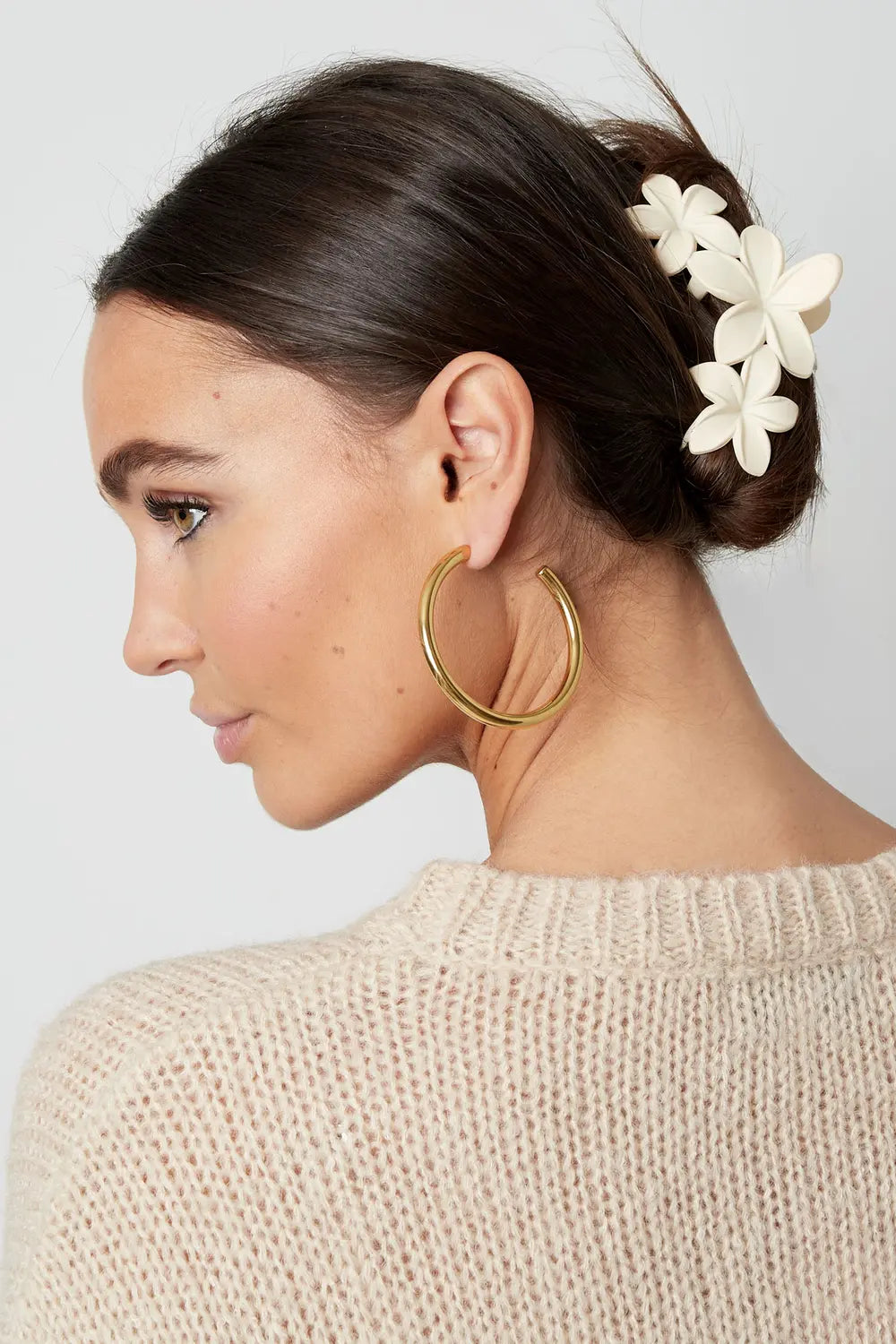 Pince à cheveux fleurs